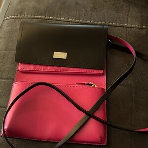 Cross body multiple card slots zipper compartment and long strap